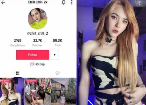 Tiktoker Chill_chill_2 (Chill2k) gái xinh live cực cuốn